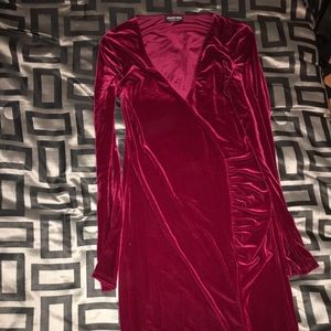 Red velvet Fashion Nova maxi dress